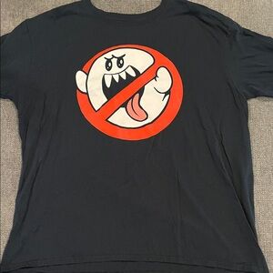 Super Mario Brothers - No Boos 
Black 100% cotton
Glows in the dark!
